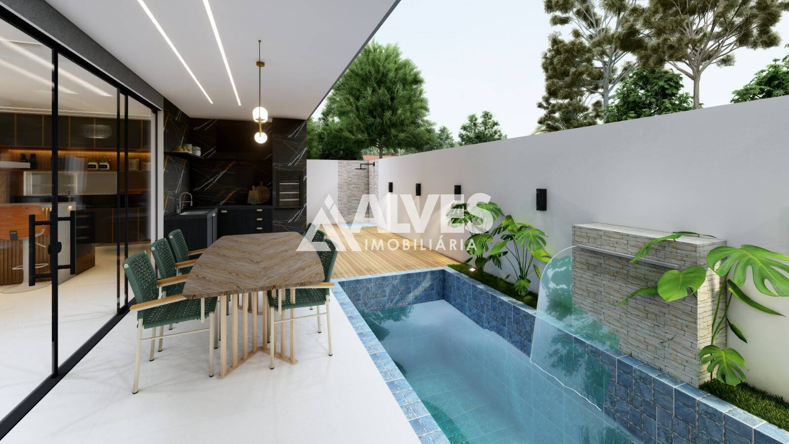 CASA DE ALTO PADRÃO COM 4 SUÍTES E ÁREA GOURMET COMPLETA